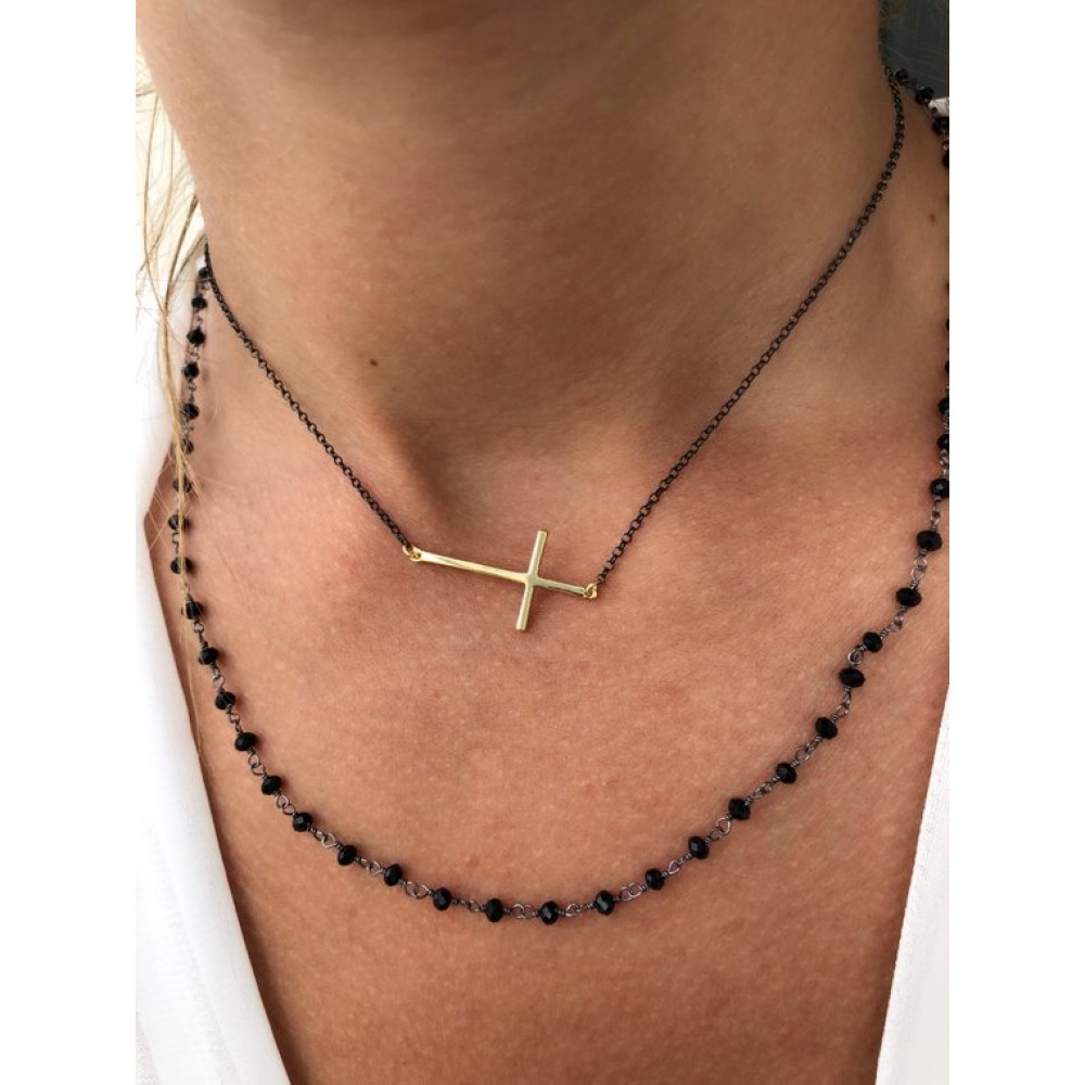 Handmade Gold Cross Necklace Fashion & Accessoires