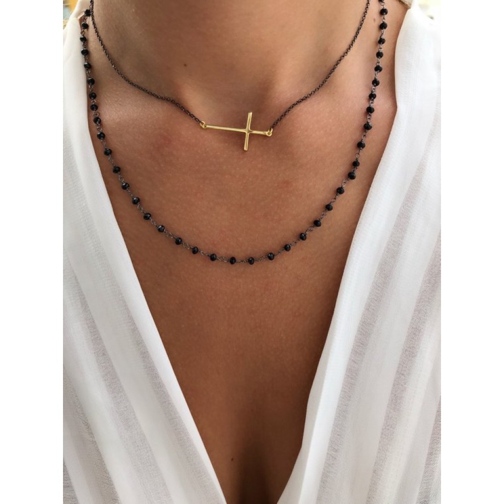 Handmade Gold Cross Necklace Fashion & Accessoires