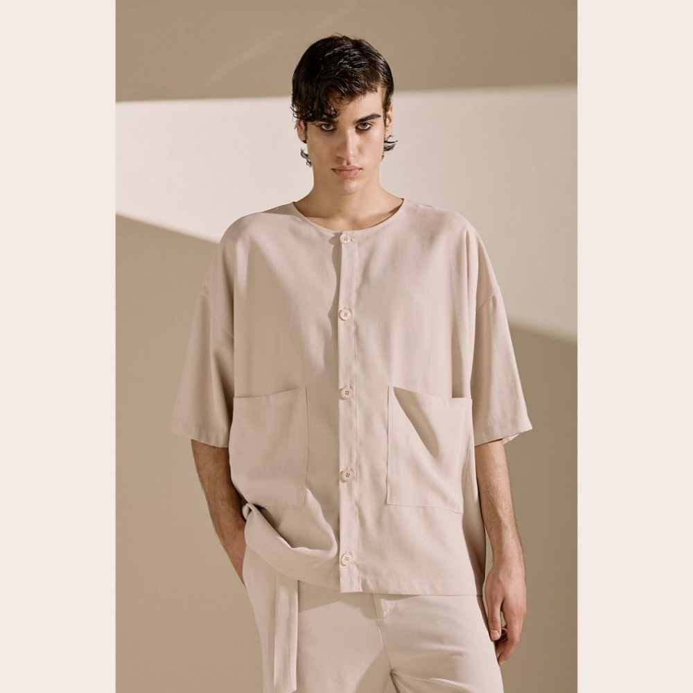 Diverse Atlas Shirt Beige  Fashion & Accessoires