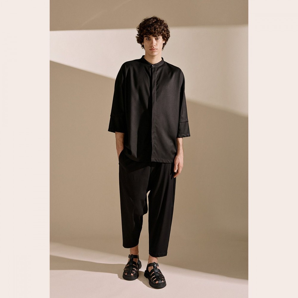 Diverse Carrot Loose Black Pants Fashion & Accessoires