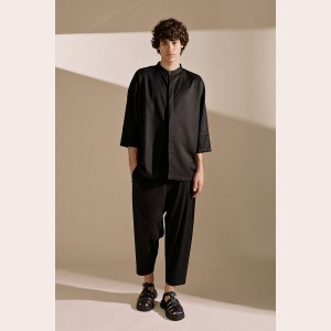 Diverse Carrot Loose Black Pants Fashion & Accessoires