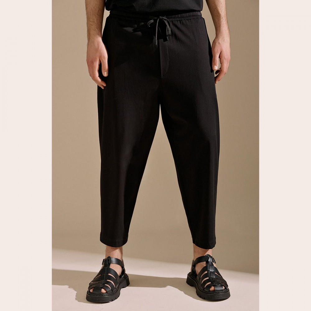Diverse Carrot Loose Black Pants Fashion & Accessoires