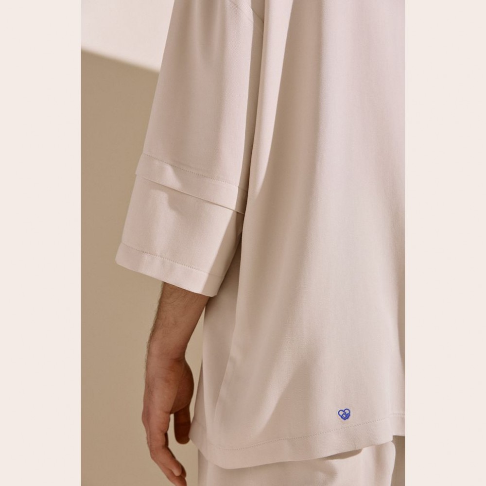Diverse Men's Regular Shirt Beige Fashion & Accessoires
