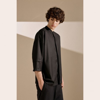 Diverse Men's Regular Shirt Black