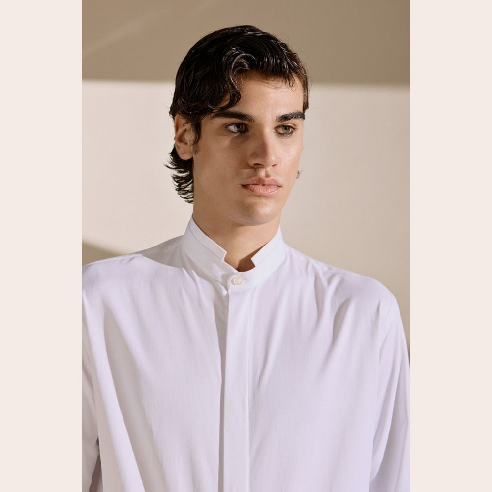 Diverse Men's Elegant Collar Shirt White Fashion & Accessoires