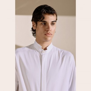 Diverse Men's Elegant Collar Shirt White Fashion & Accessoires