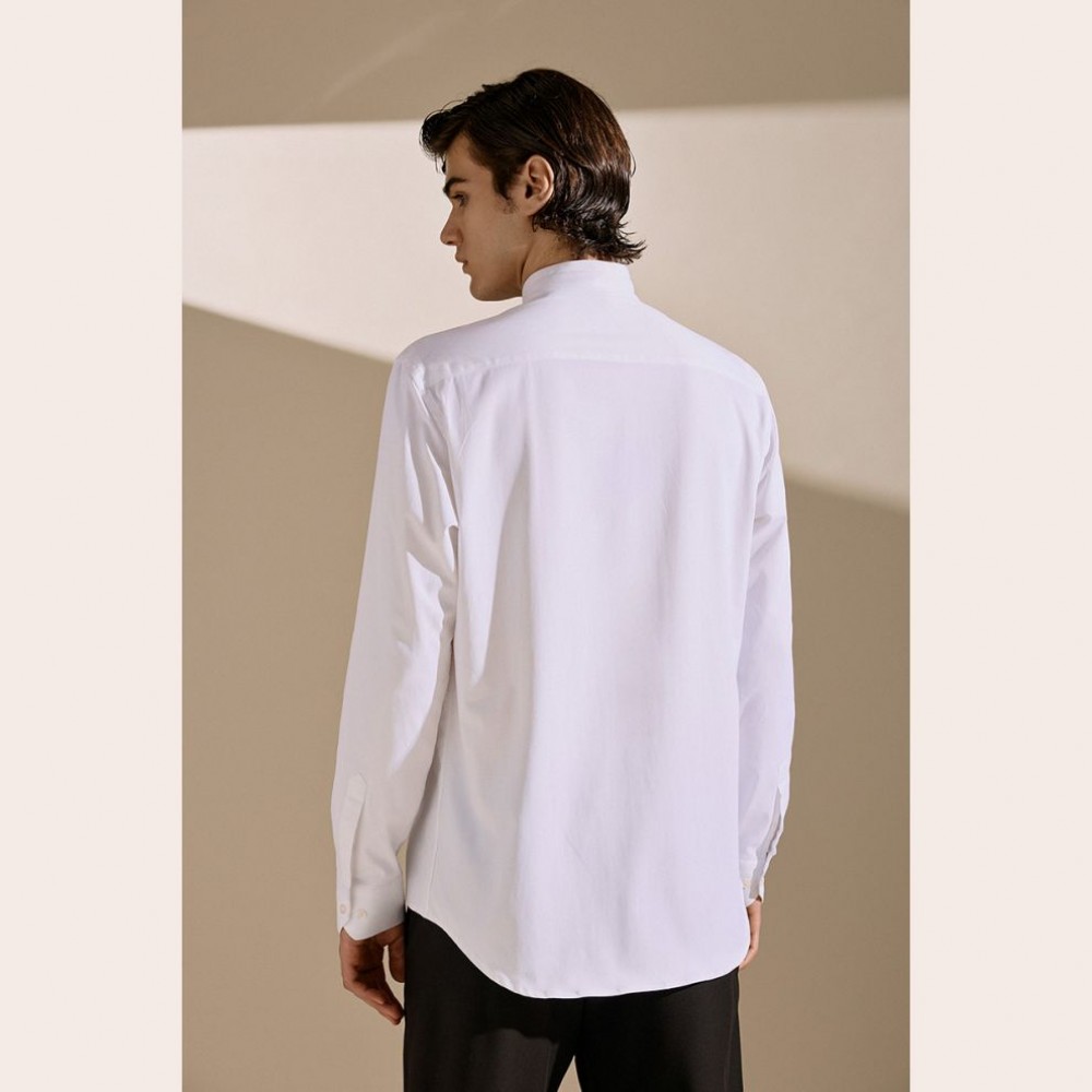 Diverse Men's Elegant Collar Shirt White Fashion & Accessoires