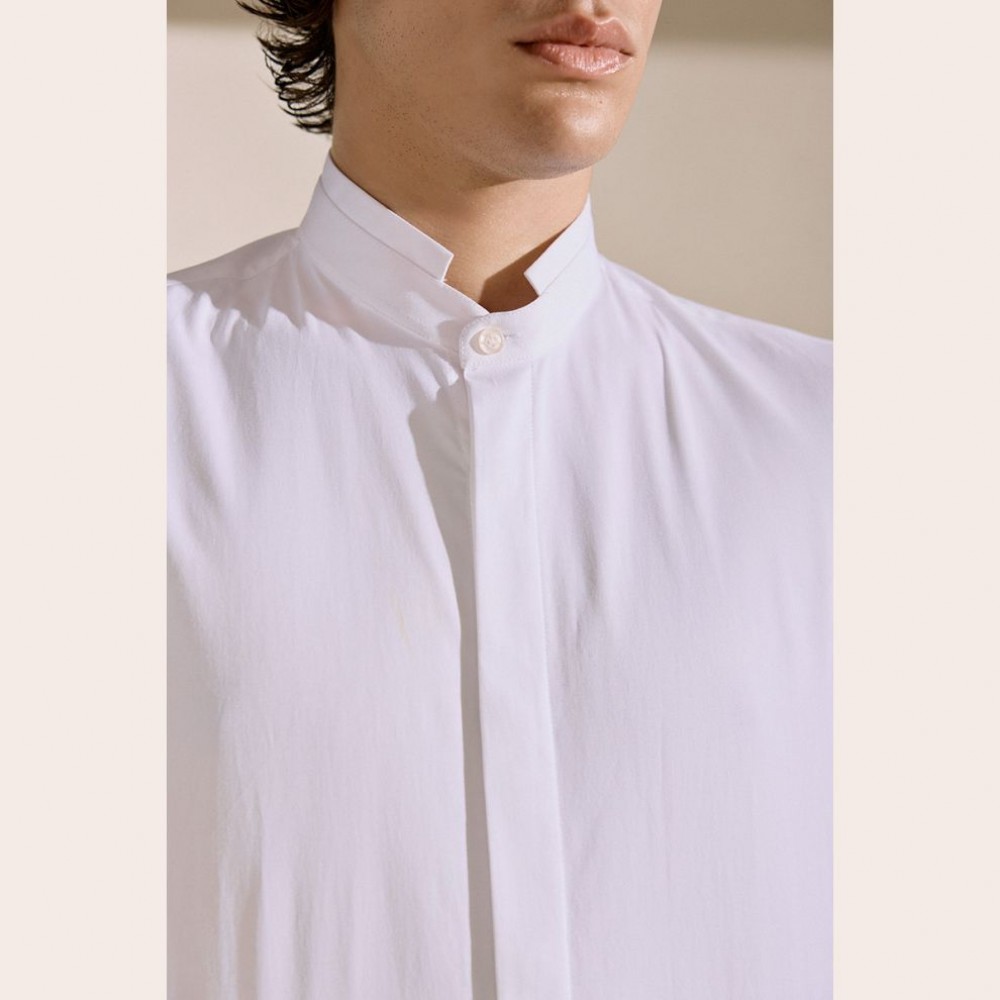 Diverse Men's Elegant Collar Shirt White Fashion & Accessoires