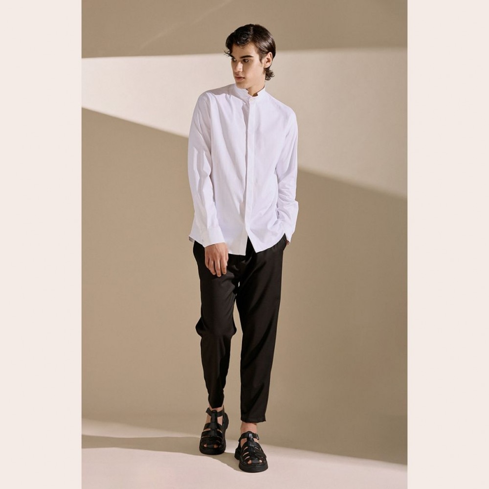Diverse Men's Elegant Collar Shirt White Fashion & Accessoires