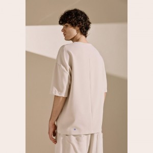 Diverse Men's Pocket T-Shirt Beige Fashion & Accessoires