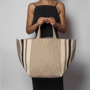 Loomcode Beach Bag Rail Beige Fashion & Accessoires