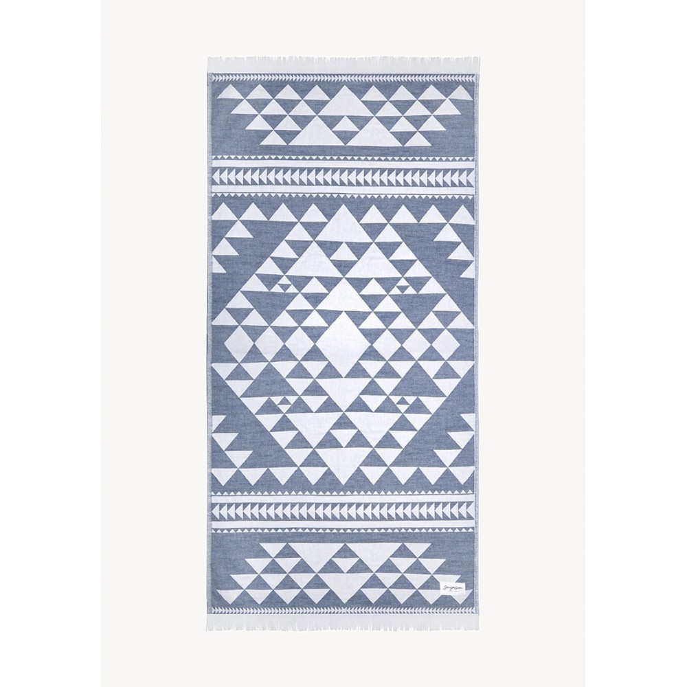 Sea You Soon Mallorca Jacquard Beach Towel – Sapphire Blue Fashion & Accessoires