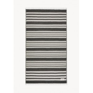 Sea You Soon Baia Linen Towel – Black Fashion & Accessoires