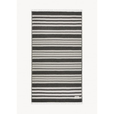 Sea You Soon Baia Linen Towel – Black