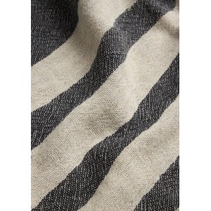 Sea You Soon Baia Linen Towel – Black Fashion & Accessoires