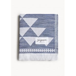 Sea You Soon Mallorca Jacquard Beach Towel – Sapphire Blue Fashion & Accessoires