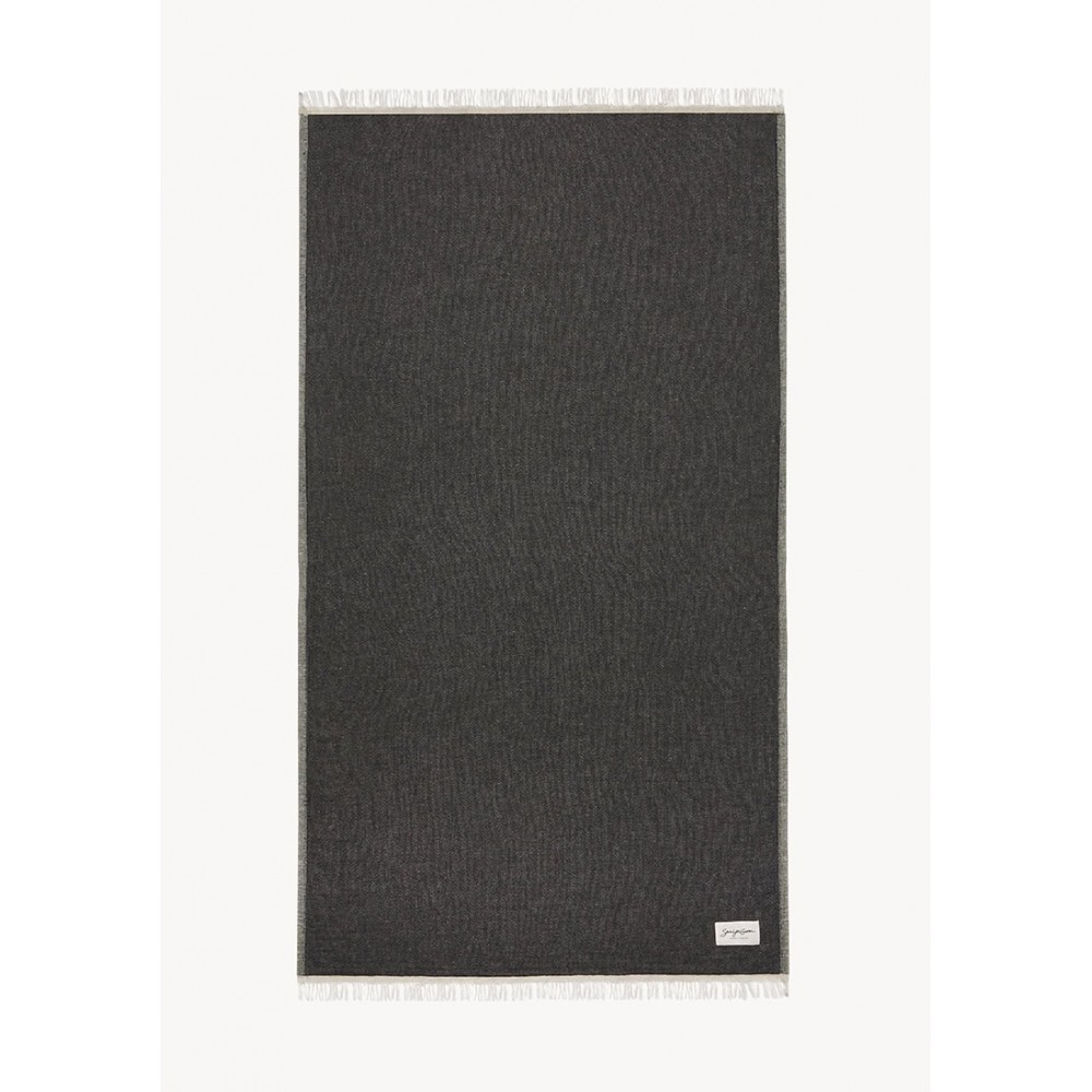 Sea You Soon Mare Linen Towel – Black Fashion & Accessoires