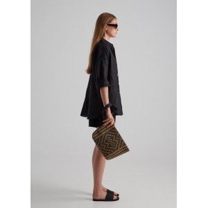 Sea You Soon Palmaria Midi Clutch Bag - Black Fashion & Accessoires