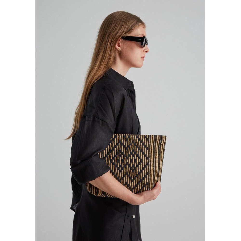 Sea You Soon Palmaria Midi Clutch Bag - Black Fashion & Accessoires