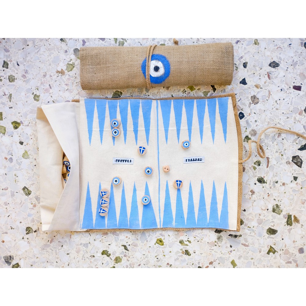 Roll-Up Handcrafted Backgammon