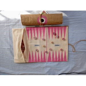 Roll-Up Handcrafted Backgammon