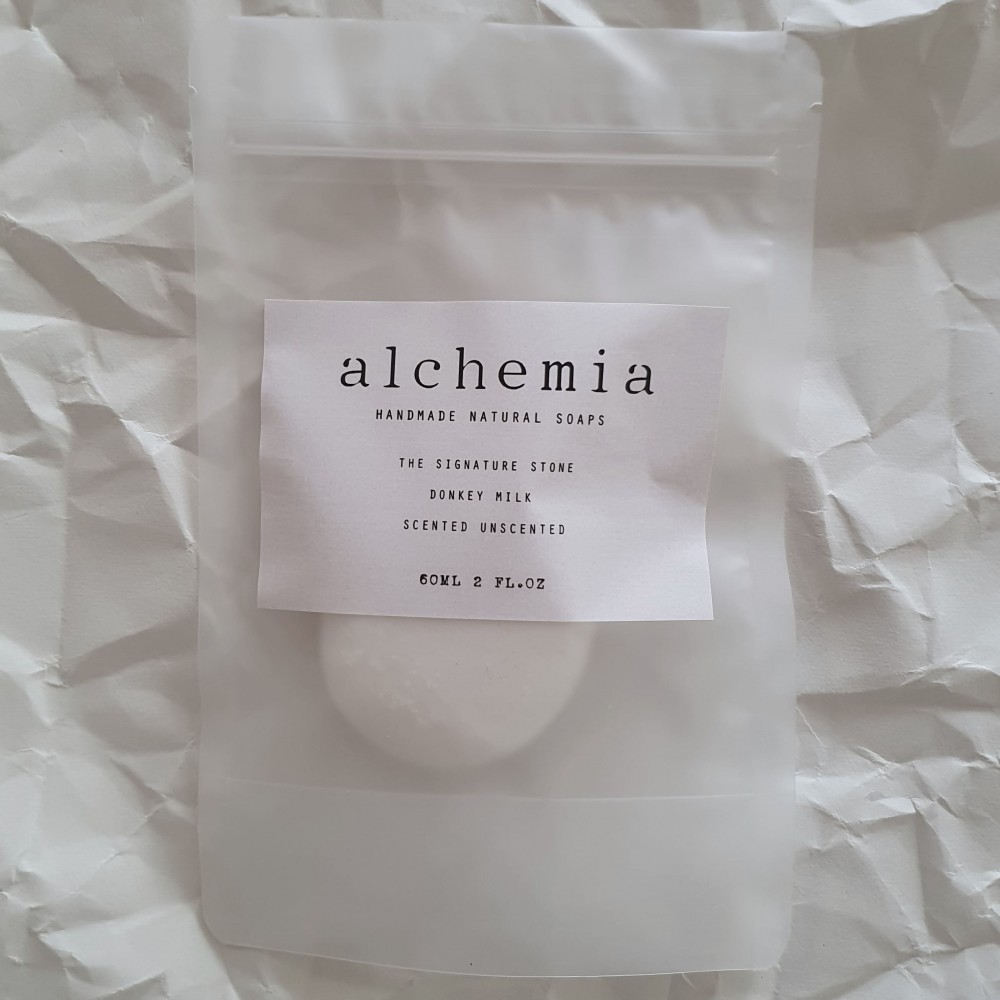 Alchemia Soaps | THE SIGNATURE STONE | DONKEY MILK, UNSCENTED Mild, Anti-aging, Renew Beauty & Wellness