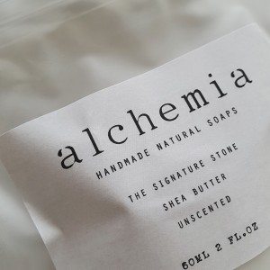 Alchemia Soaps | THE SIGNATURE STONE | SHEA BUTTER, UNSCENTED Moisturize, Hydrate, Nourish Beauty & Wellness
