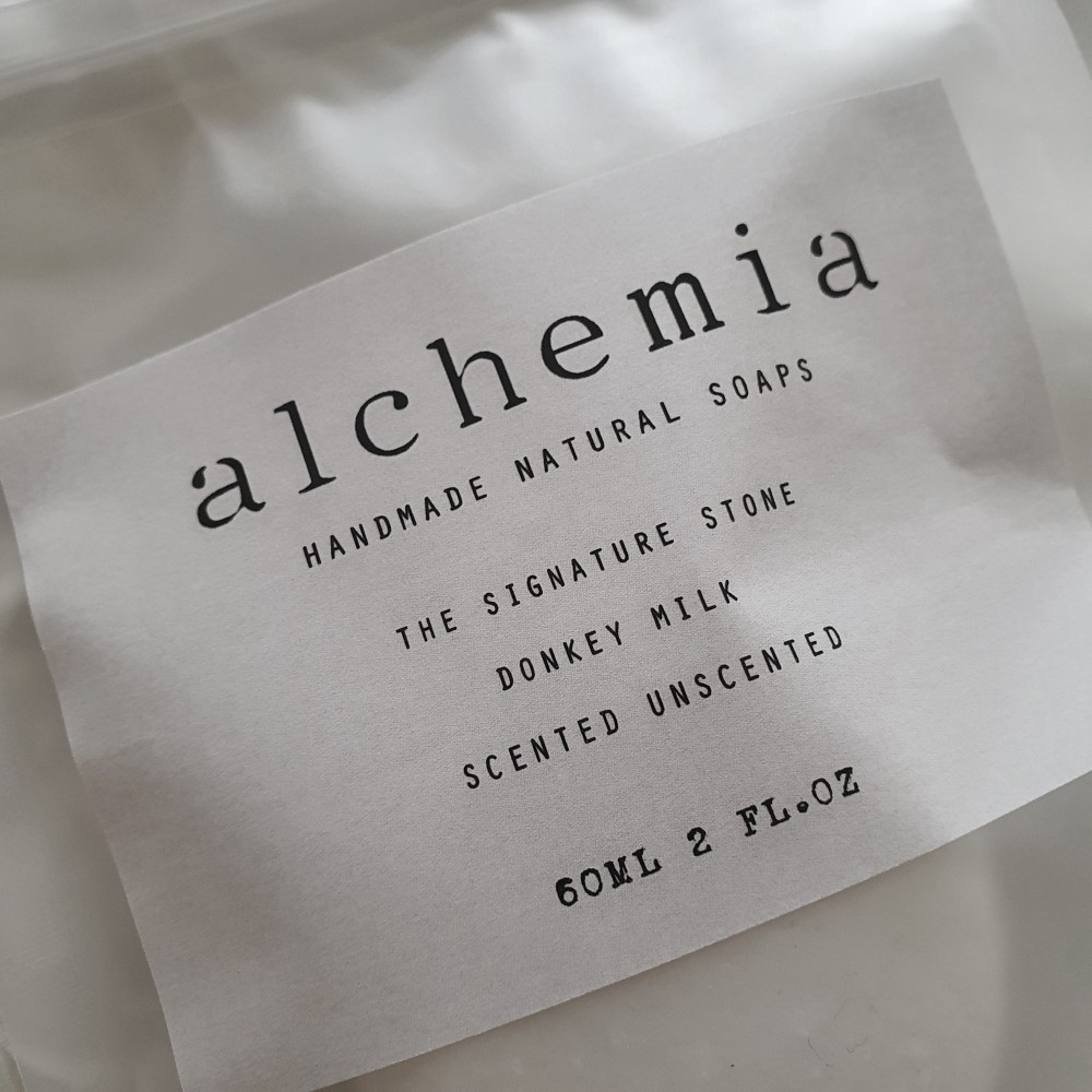Alchemia Soaps | THE SIGNATURE STONE | DONKEY MILK, UNSCENTED Mild, Anti-aging, Renew Beauty & Wellness