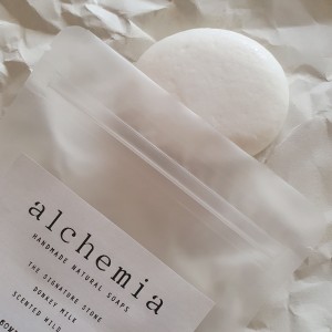 Alchemia Soaps | THE SIGNATURE STONE | DONKEY MILK, SCENTED WILD FIG Renew, Anti-aging, Reverse Collagen Beauty & Wellness