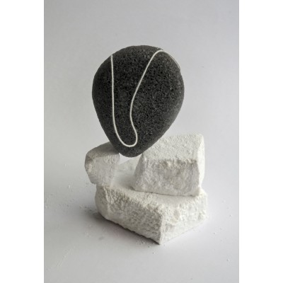 Alchemia Soaps | KONJAC SPONGE | THE DETOX CHARCOAL STONE