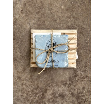 Marika Botanicals | Sea Salt Soap Bar (100g) in a Wood Case 
