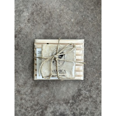 Marika Botanicals | Vanilla Soap Bar (100g) in a Wood Case 