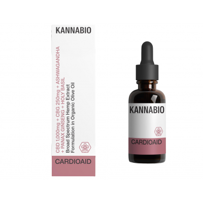 CARDIOAID CBD + CBG Herbal Complex in Organic Olive Oil (1,250mg/10ml)