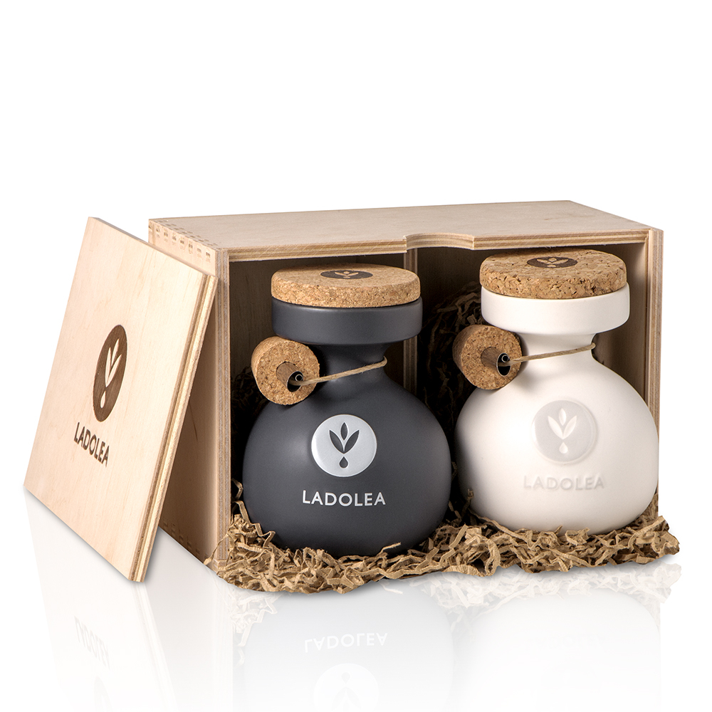 LADOLEA Organic Extra Virgin Olive Oil & Organic Balsamic Vinegar 80ml Carton Food