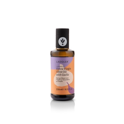 LADOLEA Extra Virgin Olive Oil with Garlic 250ml Glass