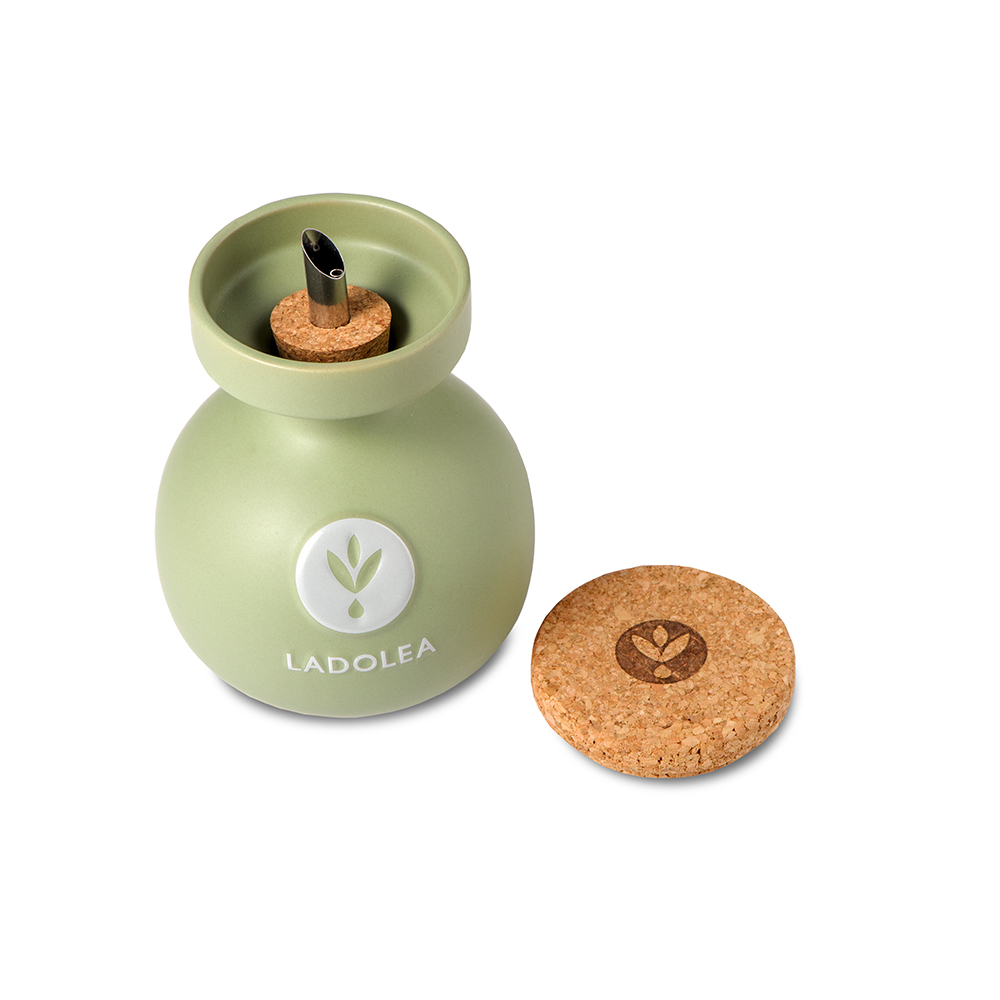 LADOLEA Organic Balsamic Vinegar with Bergamot & Organic Extra Virgin Olive Oil 200ml Wooden Food