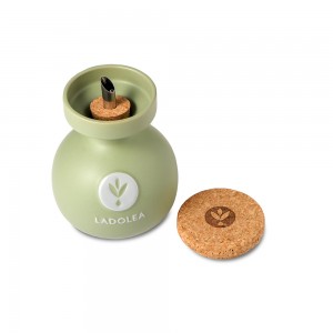 LADOLEA Organic Balsamic Vinegar with Bergamot & Organic Extra Virgin Olive Oil 200ml Wooden Food