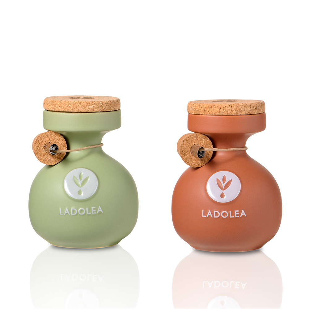 LADOLEA Organic Balsamic Vinegar with Bergamot & Organic Extra Virgin Olive Oil 200ml Wooden Food
