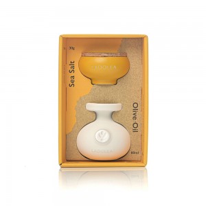 LADOLEA Fleur de Sel (30g) & Organic Extra Virgin Olive Oil (80ml)