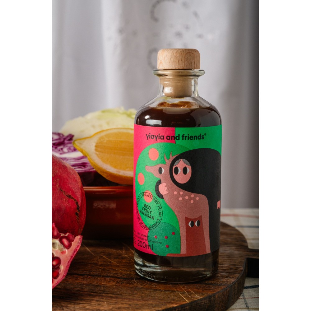 yiayia and friends Greek red fruit vinegar Food