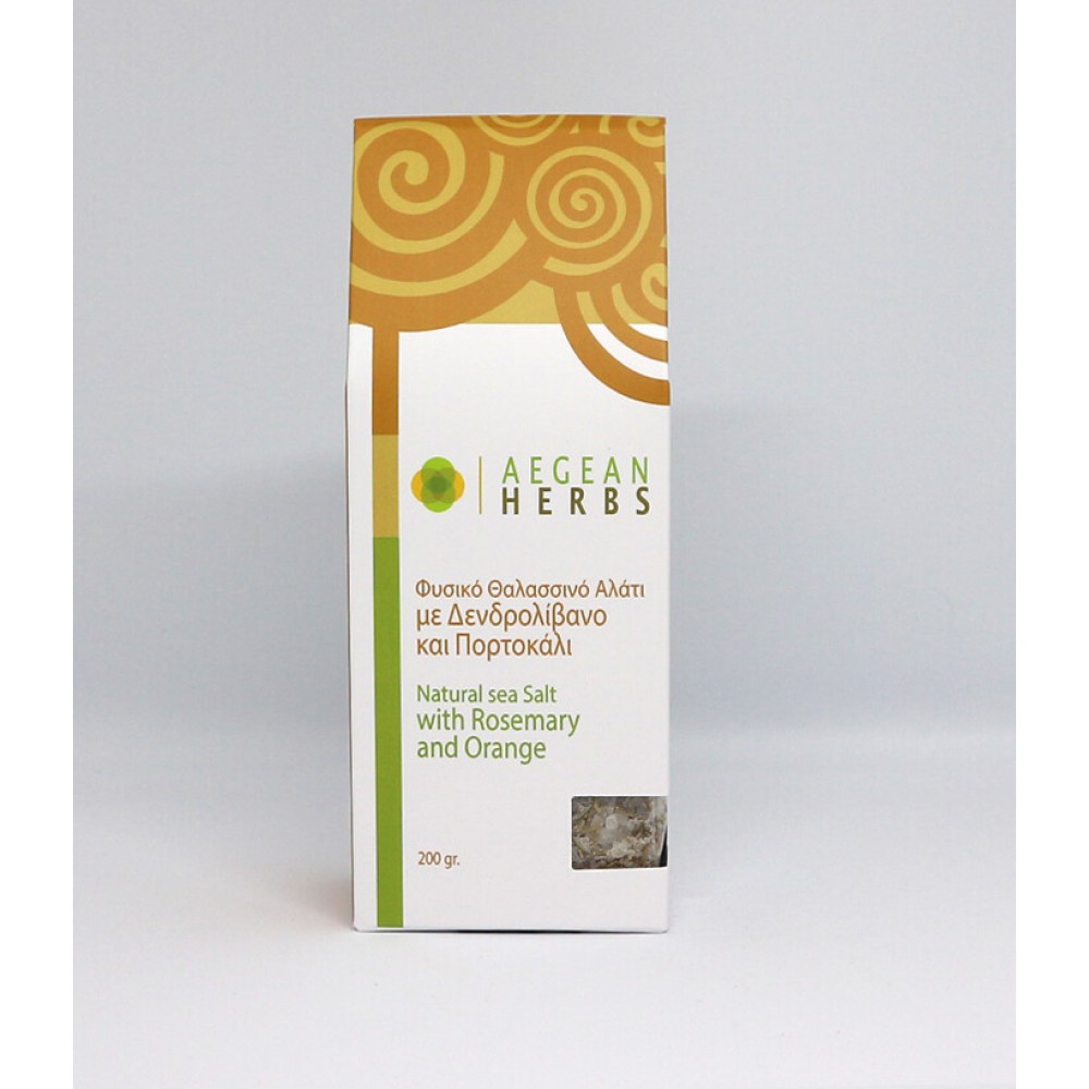 Aegean Herbs Meersalz mit Rosmarin und Orange 200gr Food