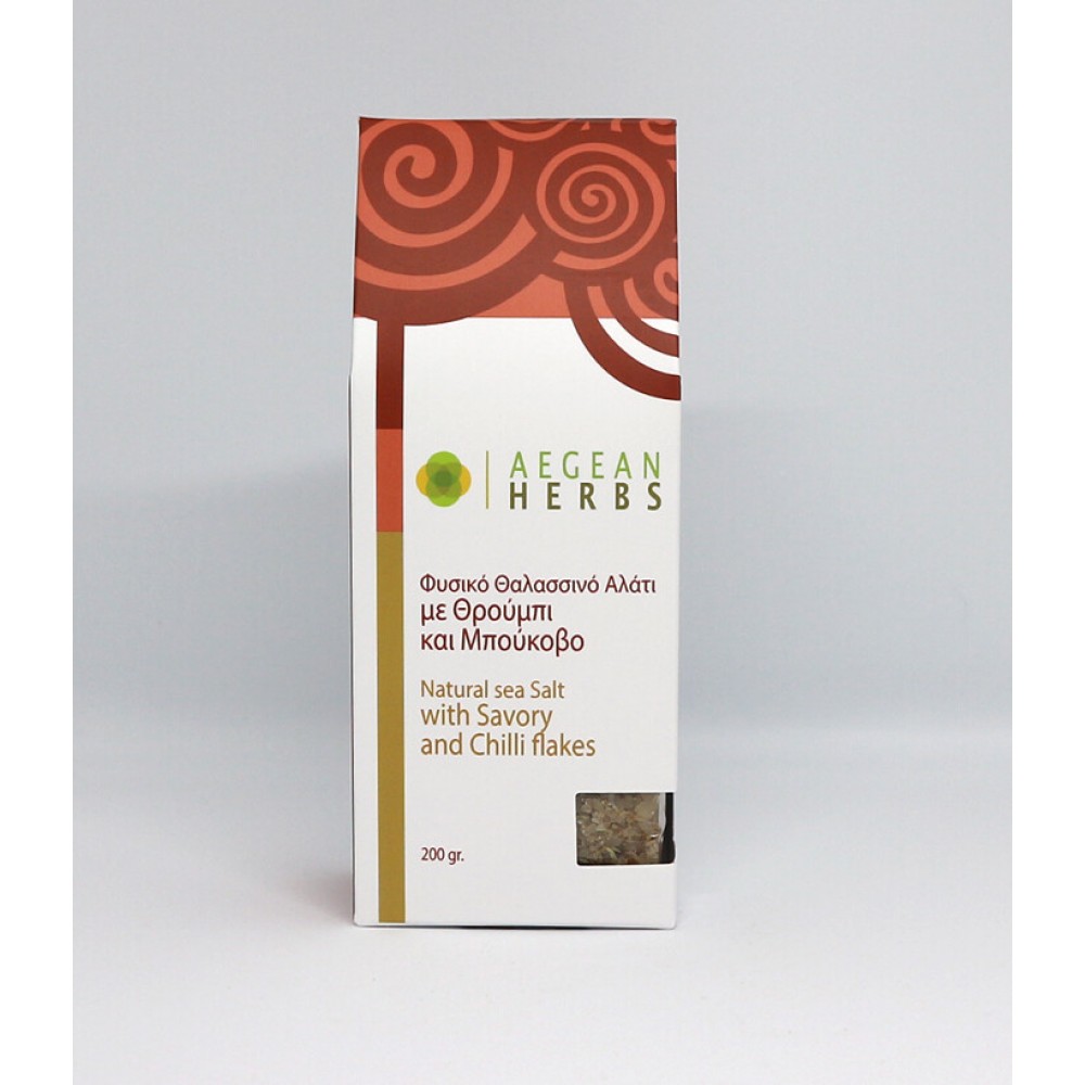Aegean Herbs Meersalz mit Bohnenkraut und Chilliflocken 200gr Food